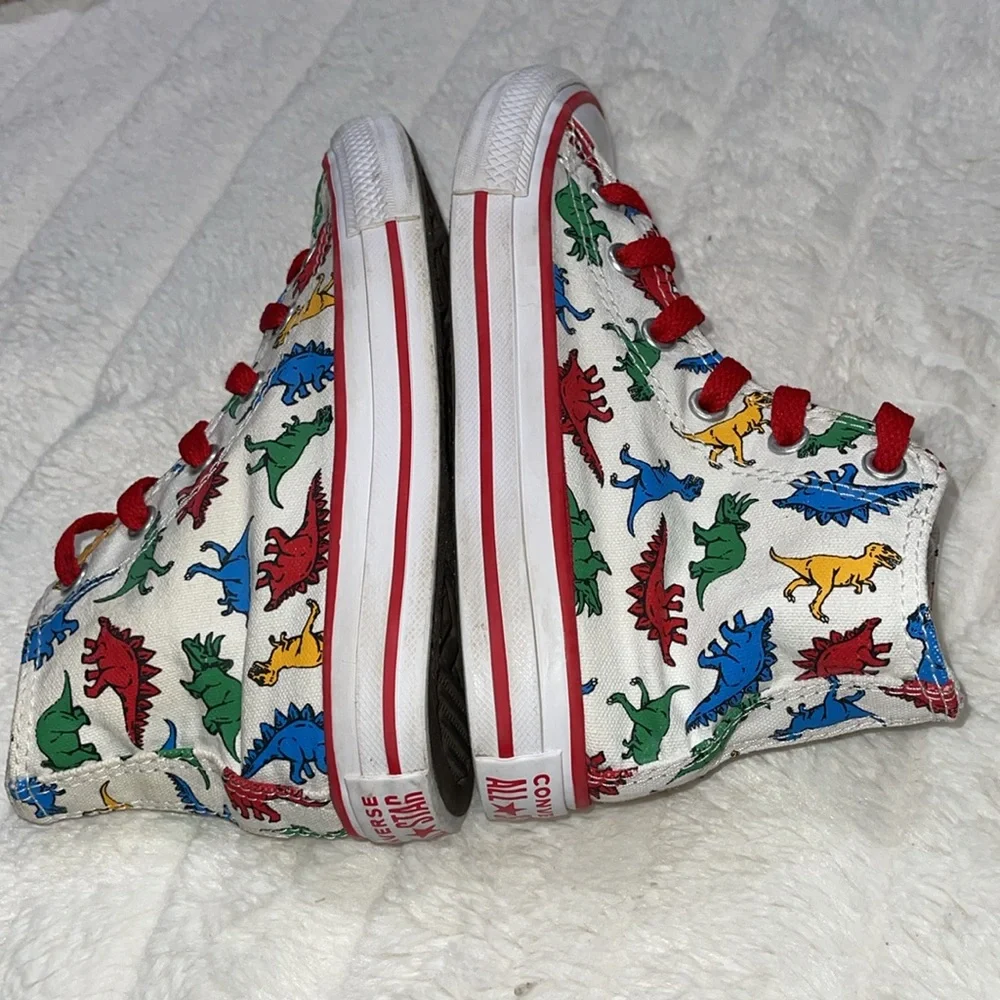 Dinosaur Print High Top Converse